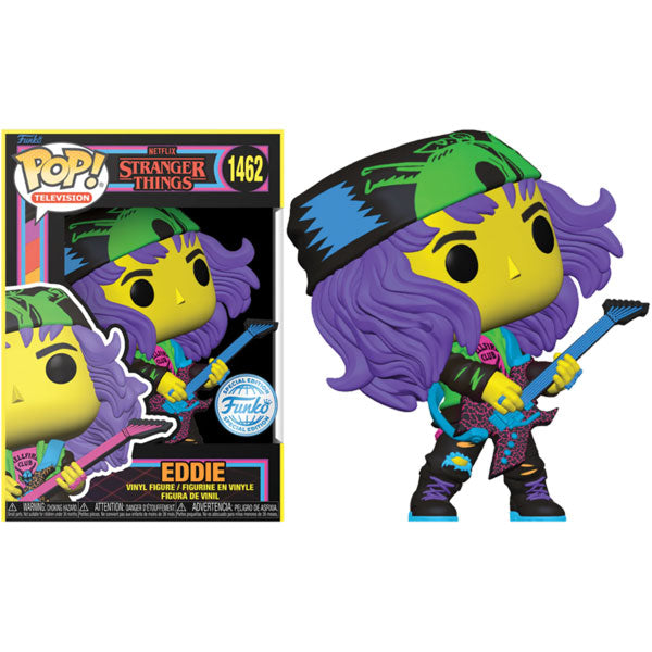 Stranger Things 4 - Hunter Eddie with Guitar US Exclusive Blacklight Pop! Vinyl
