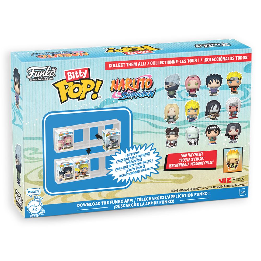 Naruto: Shippuden - Tenten, Madara, Might Guy & Itachi Uchiha Bitty Pop! Vinyl 4 Pack