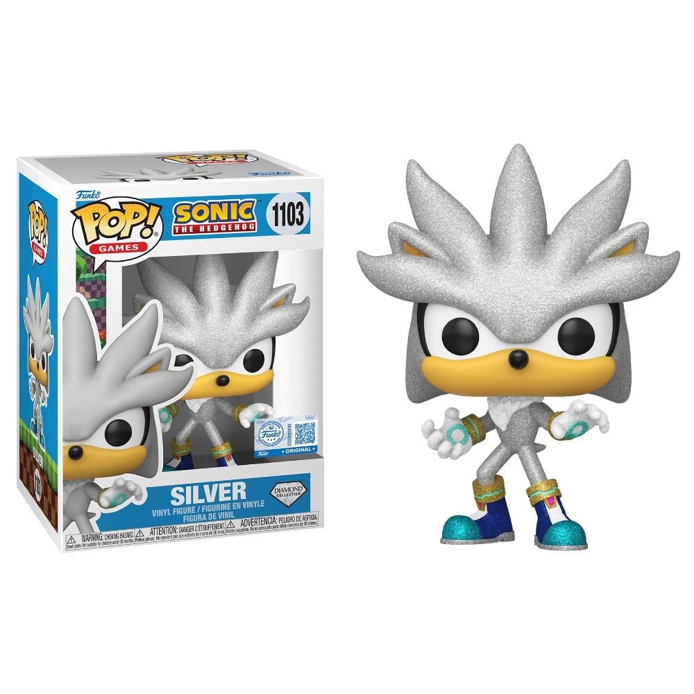 Sonic The Hedgehog - Silver (Diamond Glitter) US Exclusive Pop! Vinyl