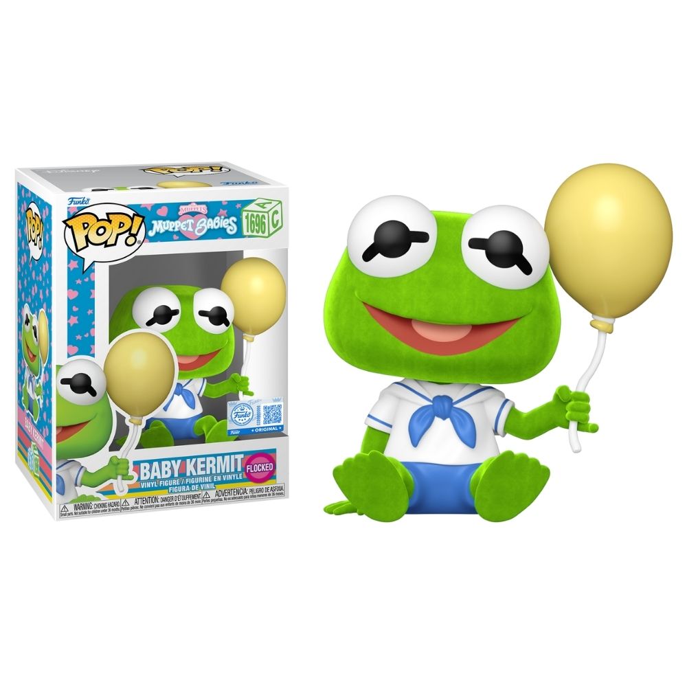 Muppet Babies - Baby Kermit (Flocked) US Exclusive Pop! Vinyl