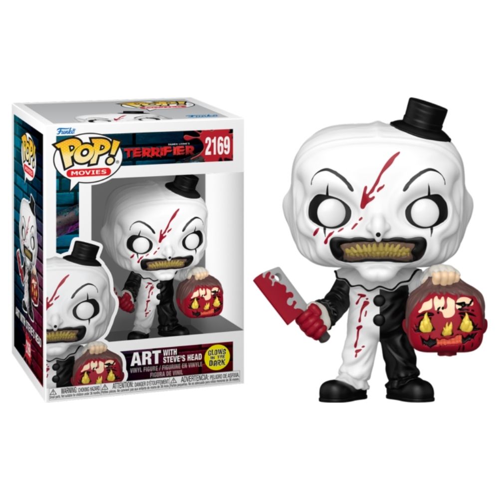 Terrifier - Art with Steve's Head Glow in the Dark Pop! Vinyl