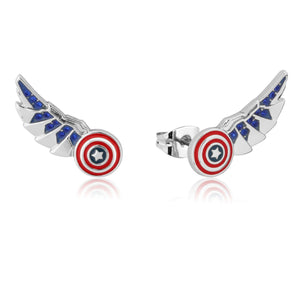 Couture Kingdom - Marvel Captain America Wing Stud Earrings
