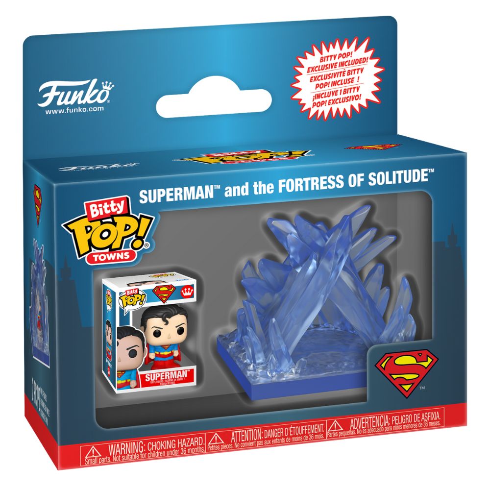 DC Comics - Superman & The Fortress of Solitude Bitty Pop! Town Vinyl