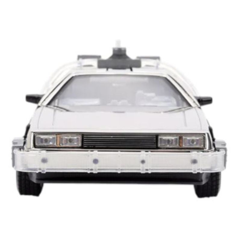 Back to the Future - 1:24 Delorean ( Chrome ) Diecast Vehicle - Limited to 1985 Units Worldwide