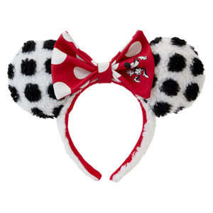 Loungefly - Disney - Minnie Rocks The Dots Sherpa Headband