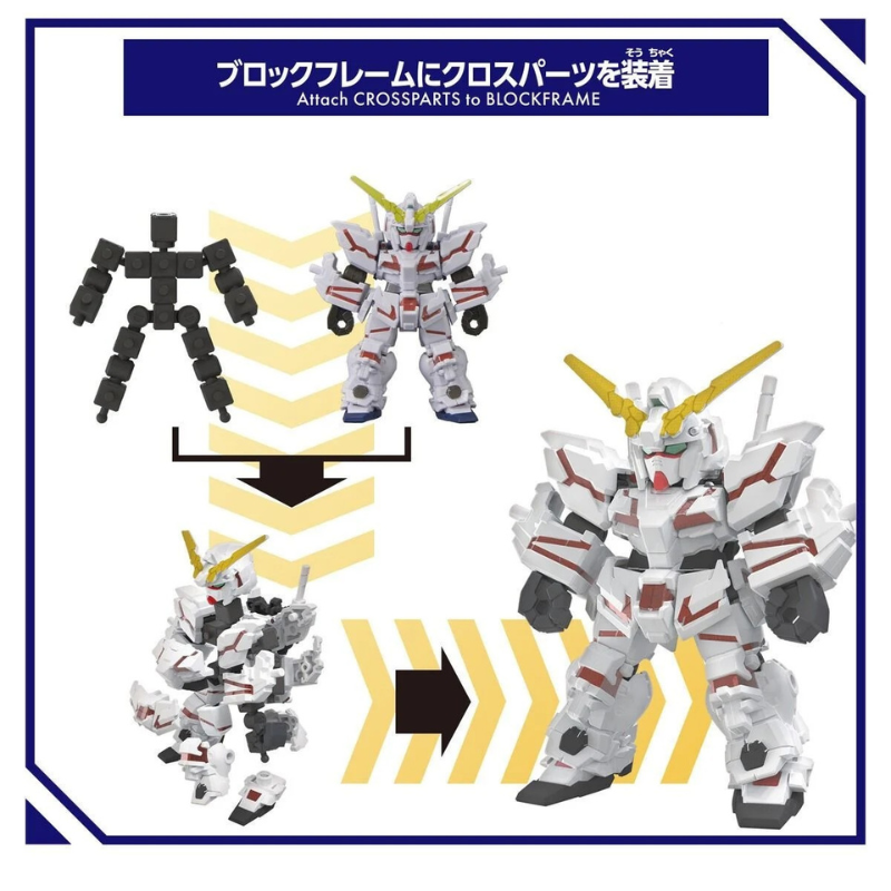 Gundam - Blockcross - Unicorn Gundam (Destroy Mode)