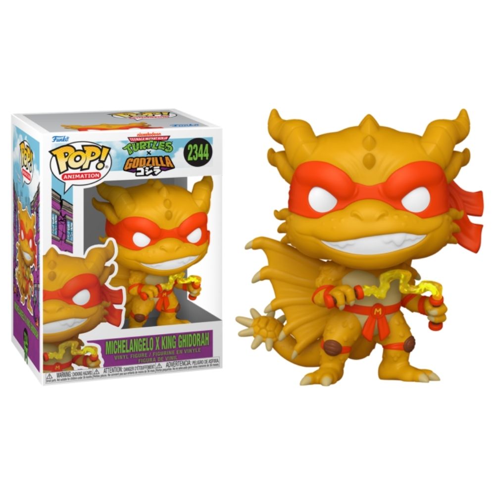 Godzilla x Teenage Mutant Ninja Turtles - Michelangelo x King Ghidorah Pop! Vinyl