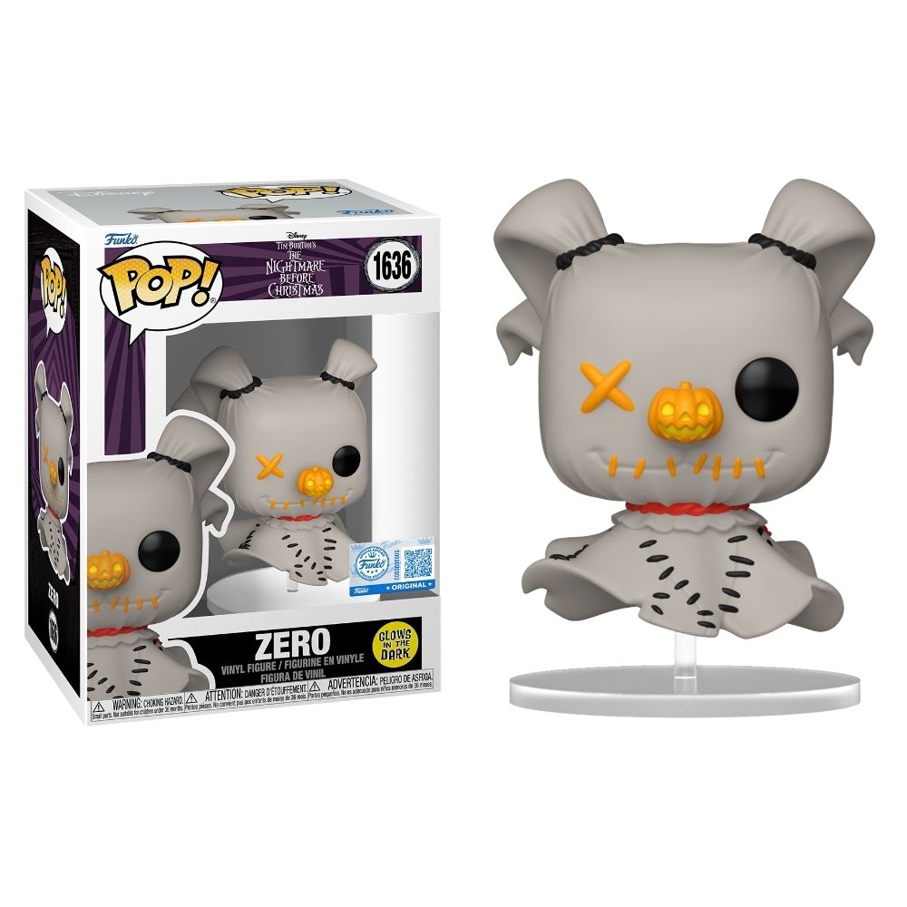 The Nightmare Before Christmas - Zero Patchwork Glow in the Dark US Exclusive Pop! Vinyl
