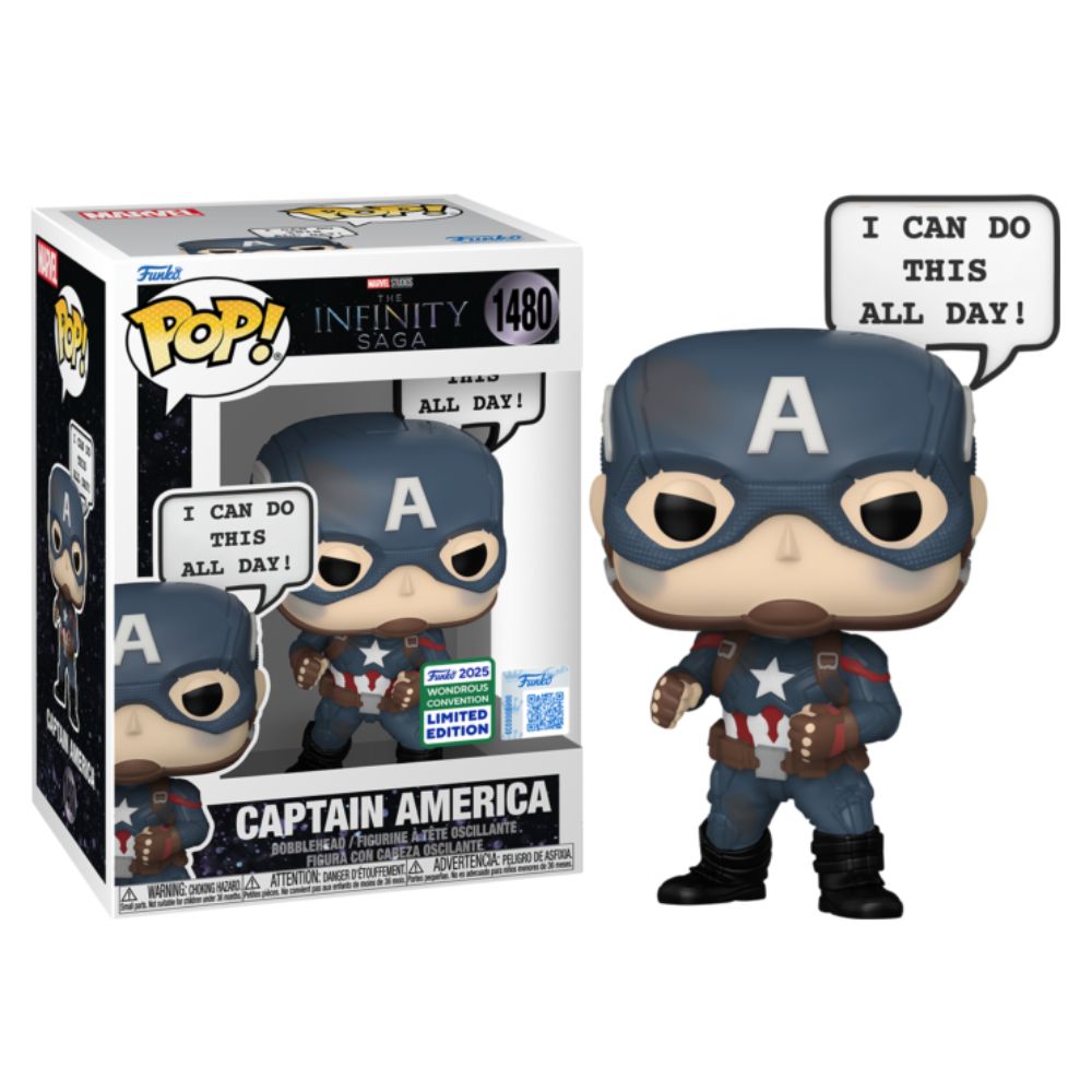 2025 Wondrous Convention - Marvel: The Infinity Saga - Captain America 'I Can Do This All Day' US Exclusive Pop!