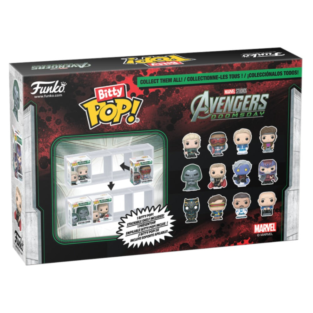 Avengers: Doomsday - Doctor Doom, Thor, Nightcrawler & Magneto Bitty Pop! Vinyl 4 Pack