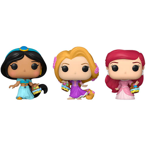 Image of Disney - Rapunzel, Ariel, Jasmine Carrot Pocket Pop! 3-Pack