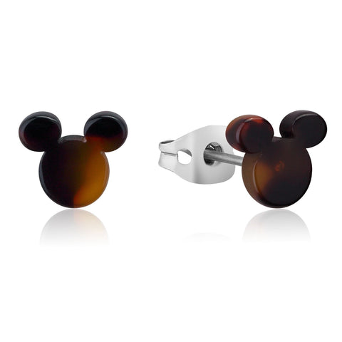 Image of Couture Kingdom - ECC Mickey Mouse Tortoise Shell Stud Earrings