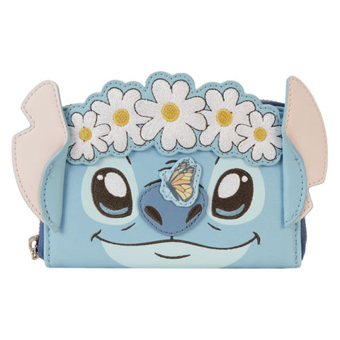 Image of Loungefly - Lilo & Stitch - Stitch Springtime Daisy Cosplay Zip-Around Wallet