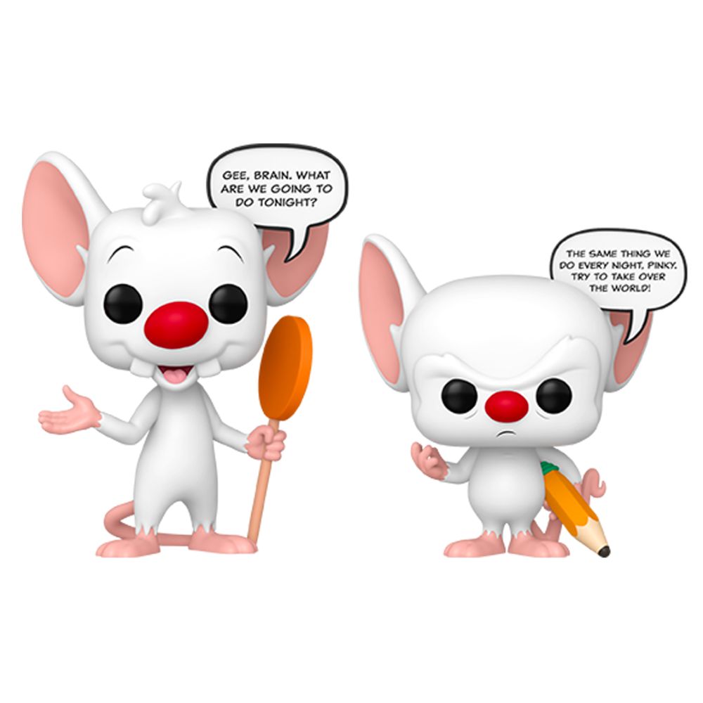 Pinky & The Brain - Pinky & The Brain Pop! Sayings Glow in the Dark US Exclusive Pop! Vinyl 2 Pack