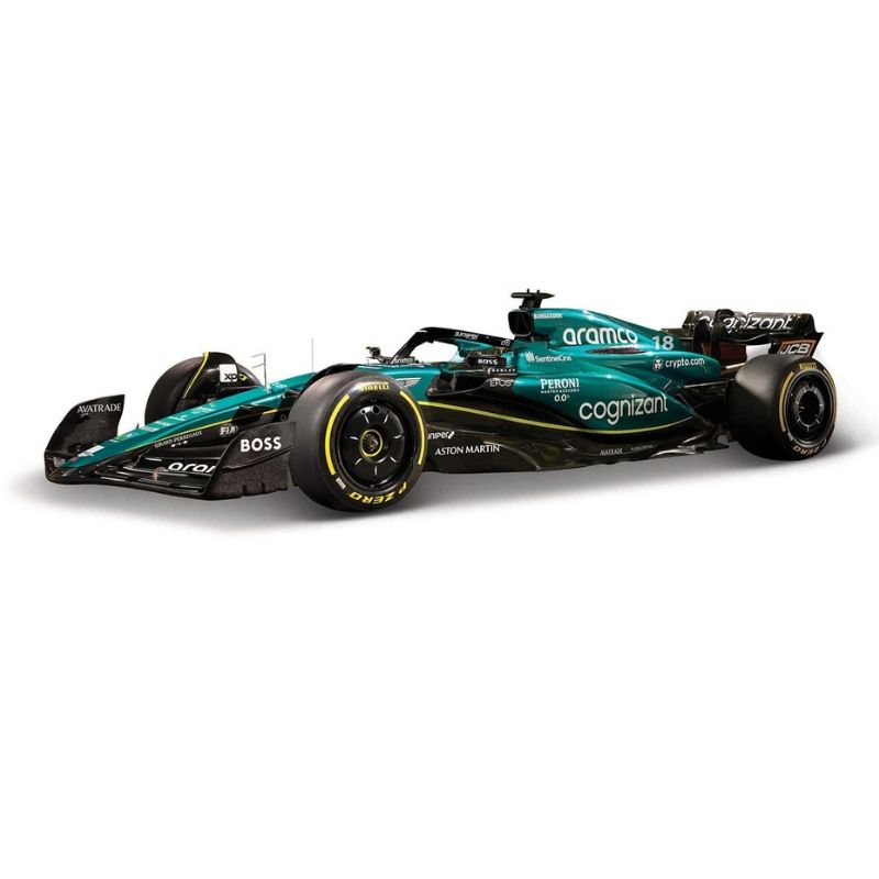 Bburago - 2023 Formula Racing 1:43 F1 Aston Martin AMR23 #18 Stroll WB