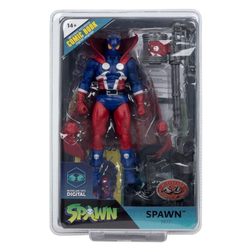 Spawn - 1977 Spawn 7 Inch Action Figure with Comic
