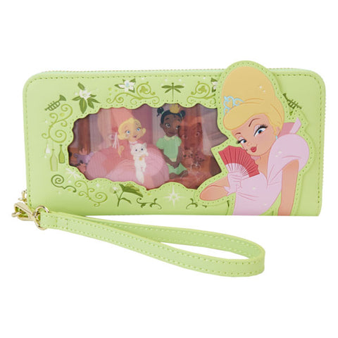 Image of Loungefly - The Princess and the Frog - Tiana Princess Lenticular Zip-Around Wristlet