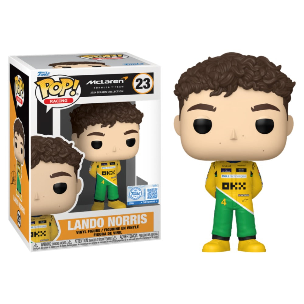 F1: Formula 1 - Lando Norris (McLaren) (Senna Tribute Race Suit) US Exclusive Pop! Vinyl