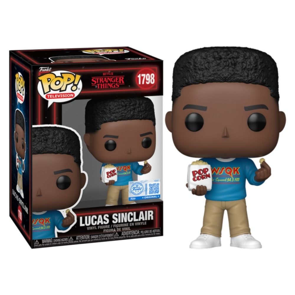 Stranger Things - Lucas Sinclair with Popcorn (Season 5) US Exclusive Pop! Vinyl