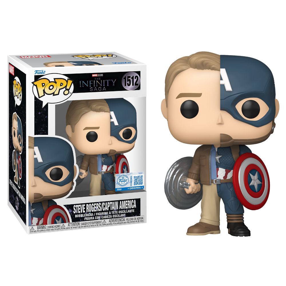 Marvel: The Infinity Saga - Captain America / Steve Split US Exclusive Pop! Vinyl