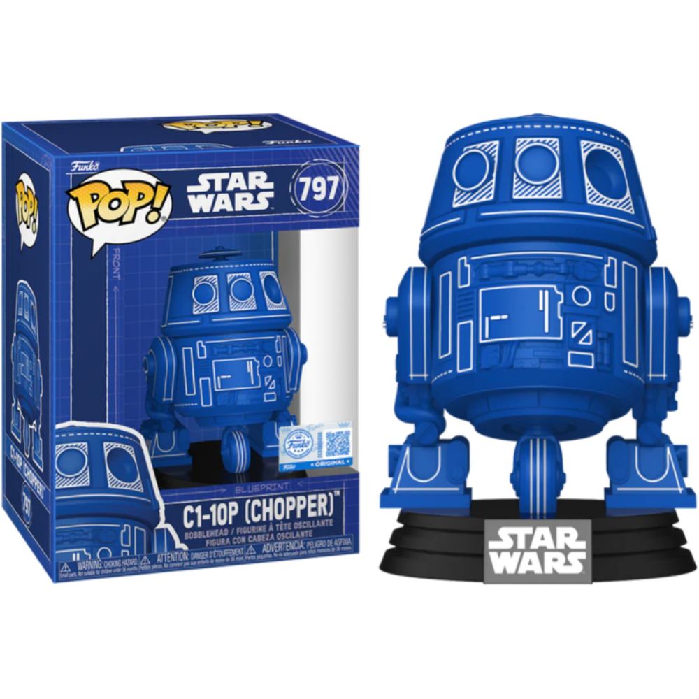 Star Wars - C1-10P Chopper (Blueprint) US Exclusive Pop! Vinyl