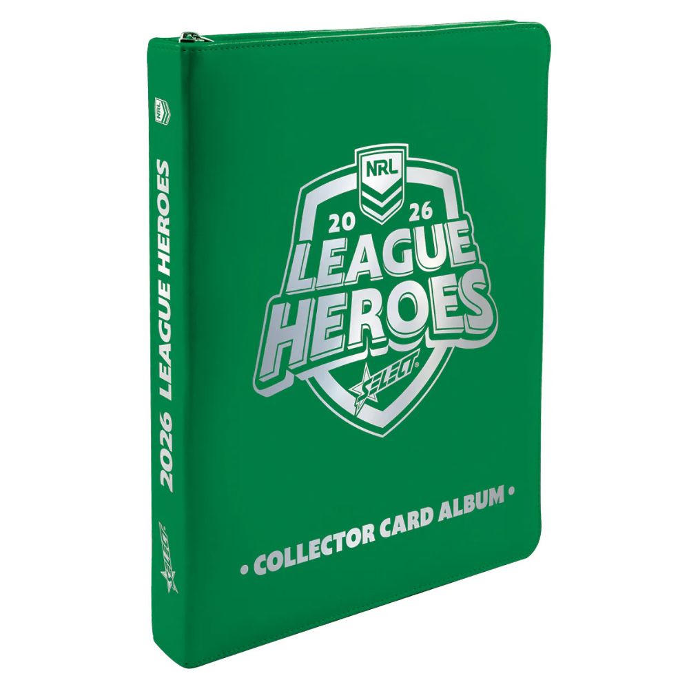 2026 NRL League Heroes Vinyl Album (Includes 2 Boosters)