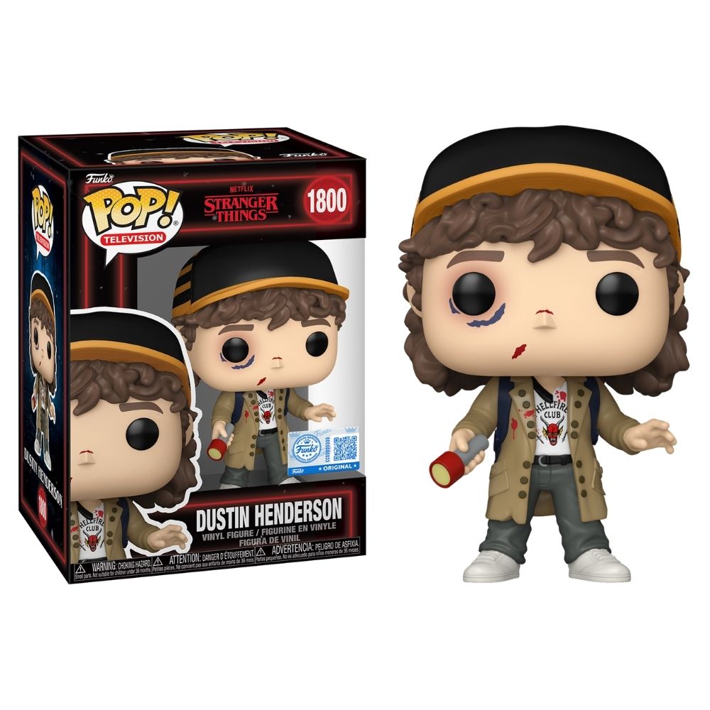 Stranger Things - Dustin Henderson (Beat Up) (Season 5) US Exclusive Pop! Vinyl