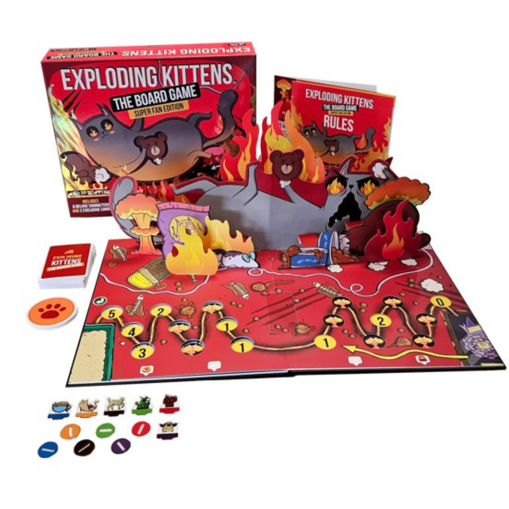 Exploding Kittens The Board Game Super Fan Edition (