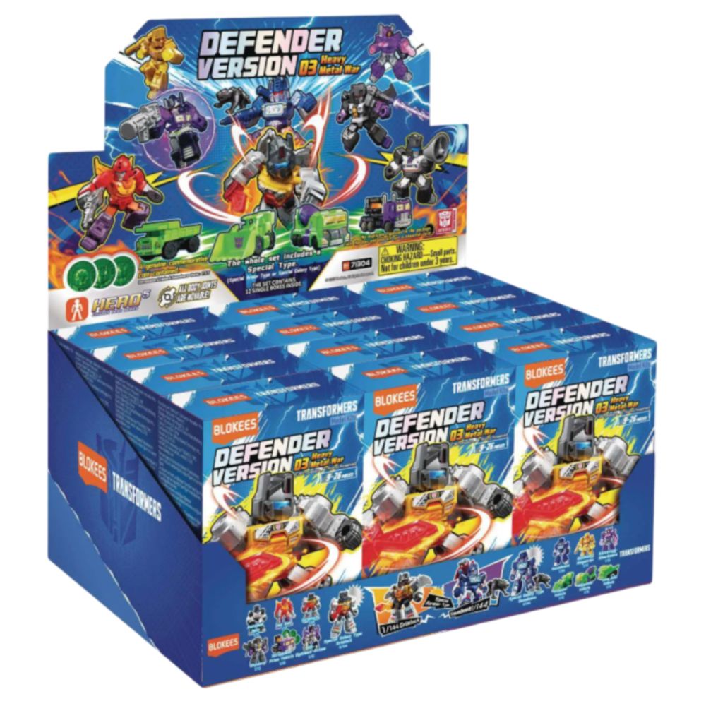 Blokees Figures - Transformers - Defender "Heavy Metal War" Blind Box (1 Unit)