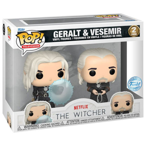 Image of The Witcher (TV) - Geralt & Vesemir US Exclusive Pop! Vinyl 2-Pack