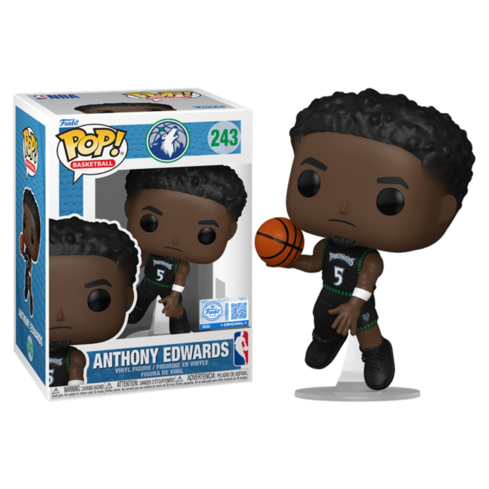 NBA Basketball - Anthony Edwards (Black Classic Jersey) Minnesota Timberwolves US Exclusive Pop! Vinyl