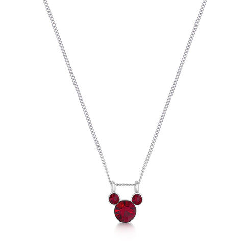 Image of Couture Kingdom - ECC Mickey Mouse January Birthstone Necklace