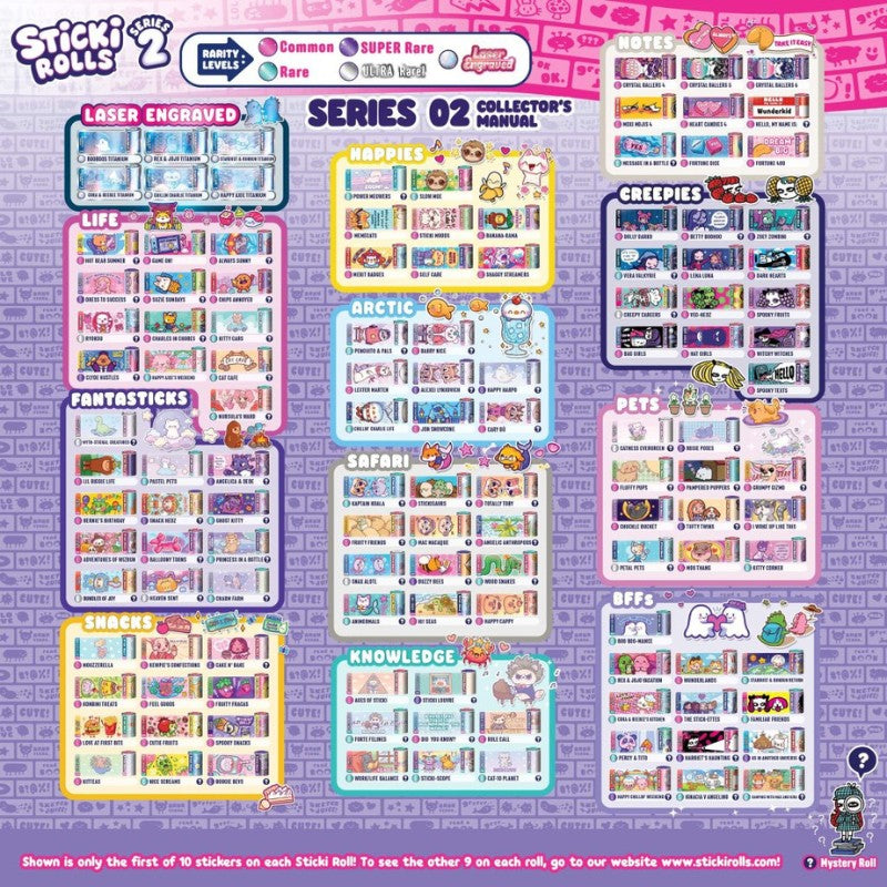 Sticki Rolls Sticki Book Pack SERIES 2