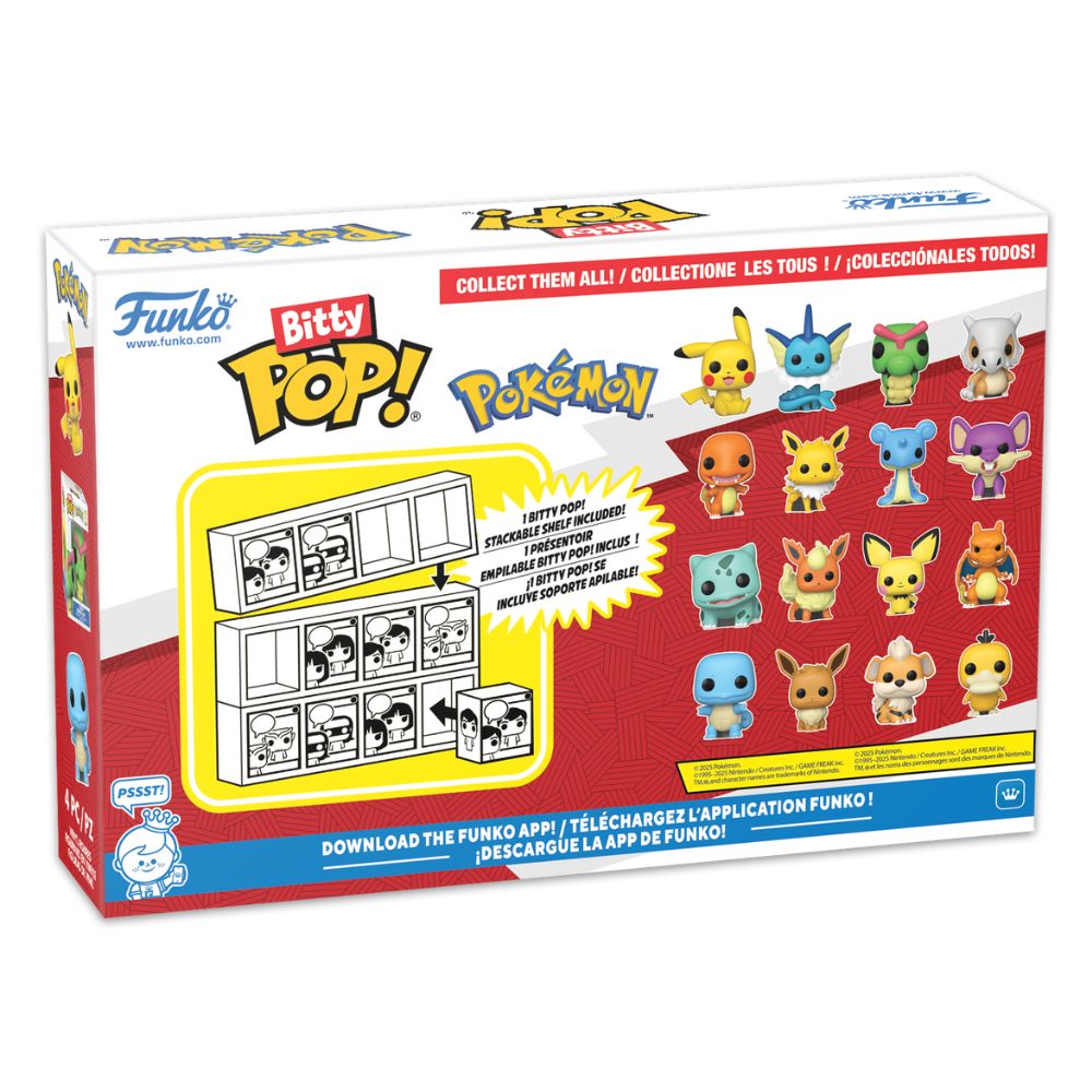 Pokemon - Pikachu Bitty Pop! Vinyl 4 Pack