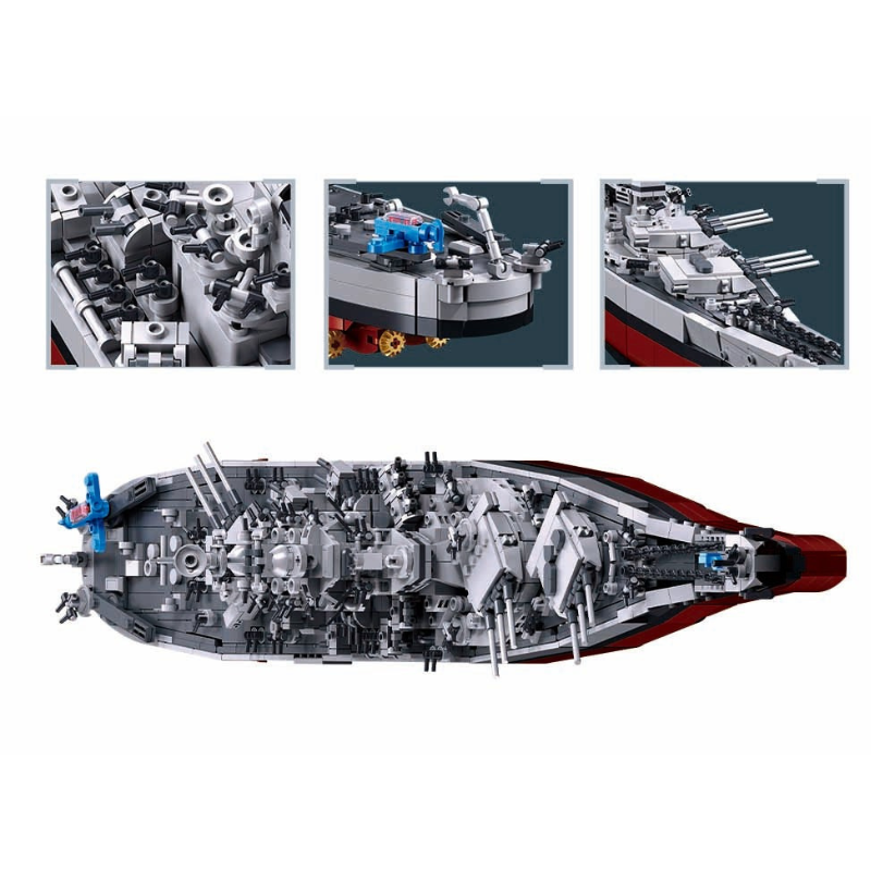 MB USS Missouri Scale 1:350 1739 Pieces C4 (Store Pickup Only)