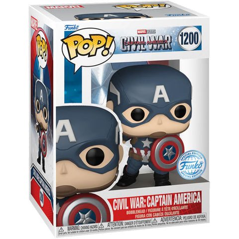 Image of Captain America 3: Civil War - Captain America US Exclusive Build-A-Scene Pop! Vinyl