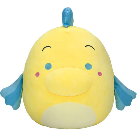 Image of Squishmallows The Little Mermaid Flounder 7 Inch Plush