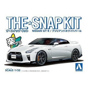 The Snap Kit 1/32 Nissan GT-R Brilliant White Pearl
