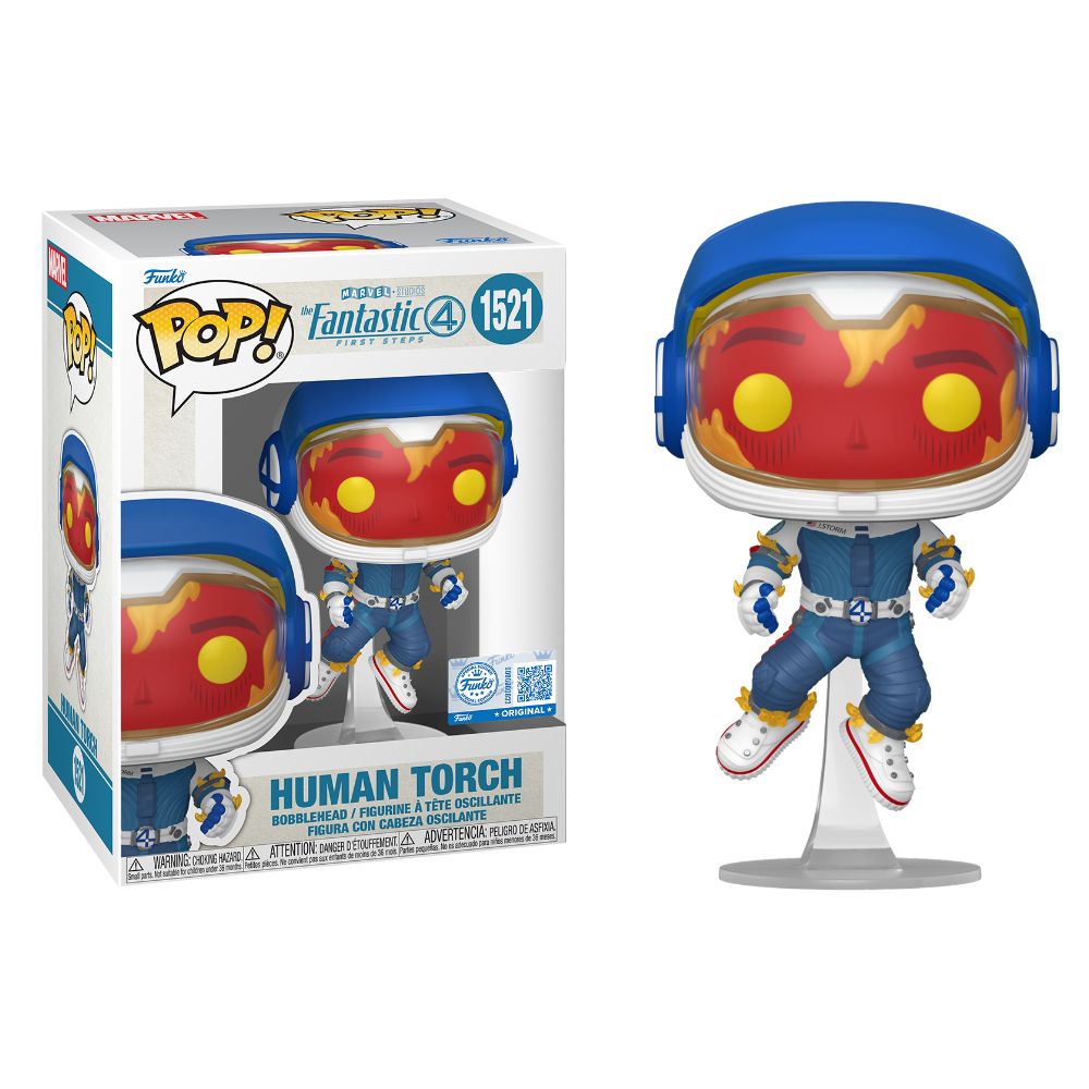 The Fantastic Four: First Steps (2025) - Human Torch in Space Suit US Exclusive Pop! Vinyl