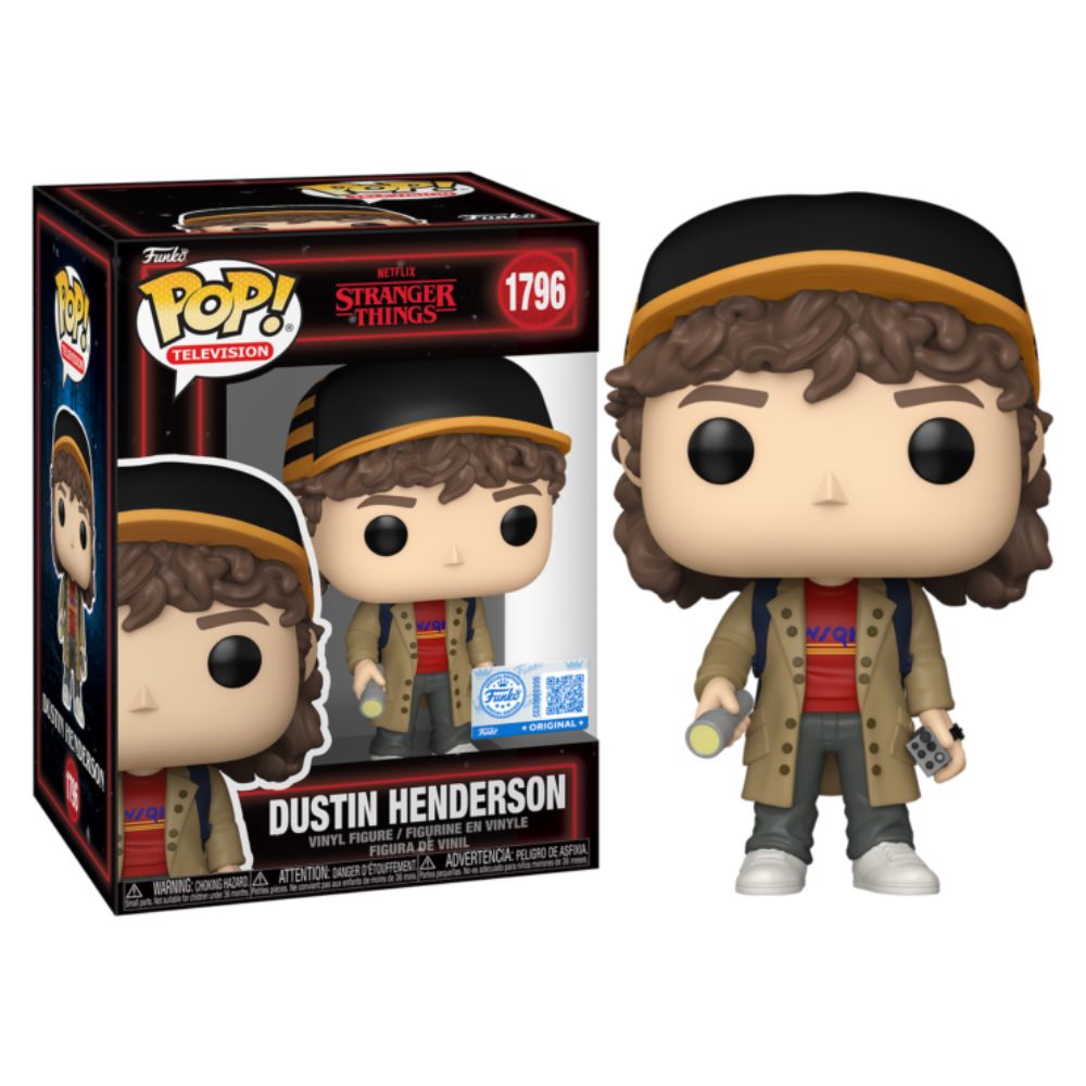 Stranger Things - Dustin Henderson with Flashlight (Season 5) US Exclusive Pop! Vinyl