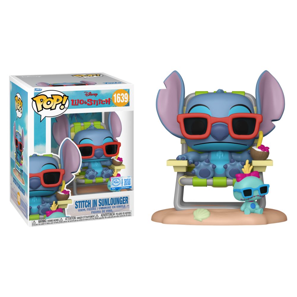 Lilo & Stitch - Stitch in Sunlounger Premium Pop! Vinyl