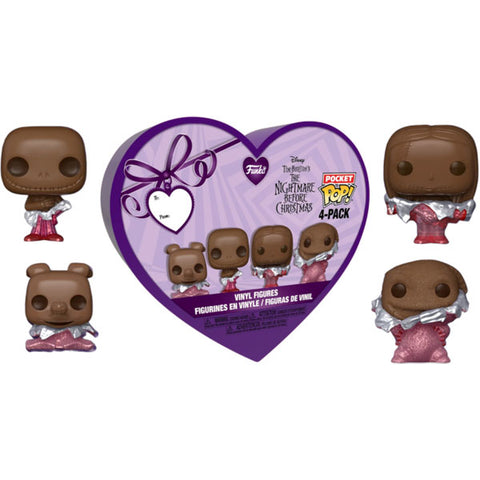 Image of The Nightmare Before Christmas: Valentines 2024 - Pocket Pop Heart Box 4-Pack