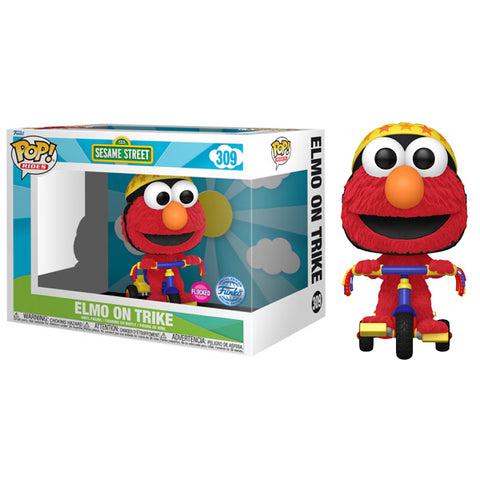 Image of Sesame Street - Elmo on Trike Flocked US Exclusive Pop! Ride