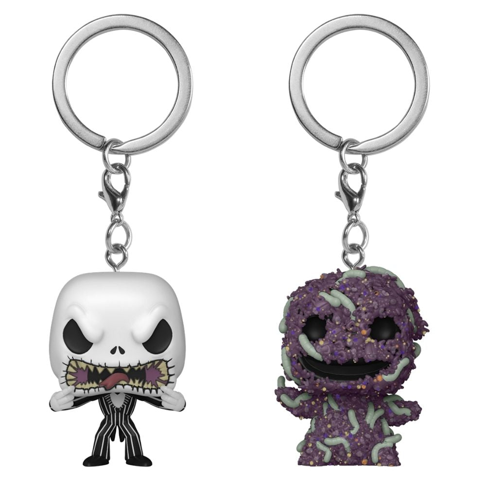 The Nightmare Before Christmas - Jack Skellington & Oogie Boogie Pocket Pop! Keychain 2 Pack