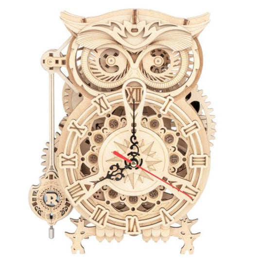 Mechanical Models Owl Clock