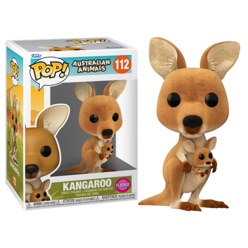 Australian Animals - Kangaroo Flocked Pop! Vinyl