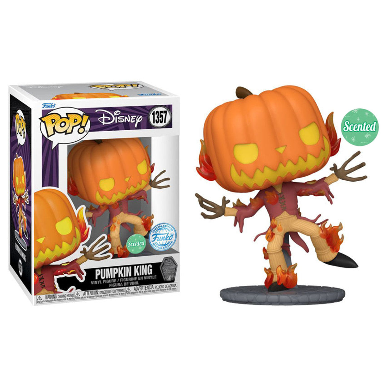 The Nightmare Before Christmas - Pumpkin King 30th Anniversary US Exclusive Scented Pop! Vinyl