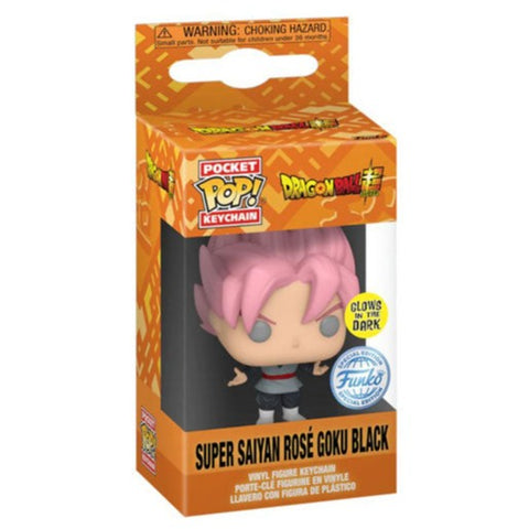 Image of Dragon Ball Super - Goku Rose Black US Exclusive Glow Pop! Keychain