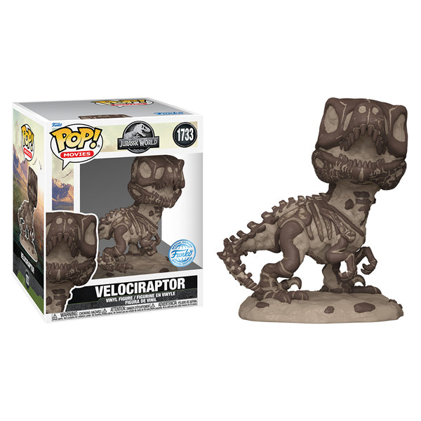 Jurassic Park - Velociraptor Fossil 6 Inch US Exclusive Pop! Vinyl