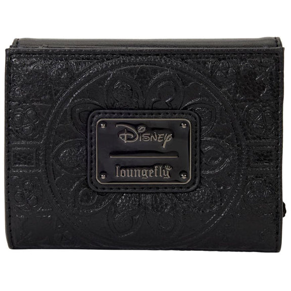 Loungefly - Disney Villains - Black Faux Leather with Velvet Trim Tri-Fold Wallet